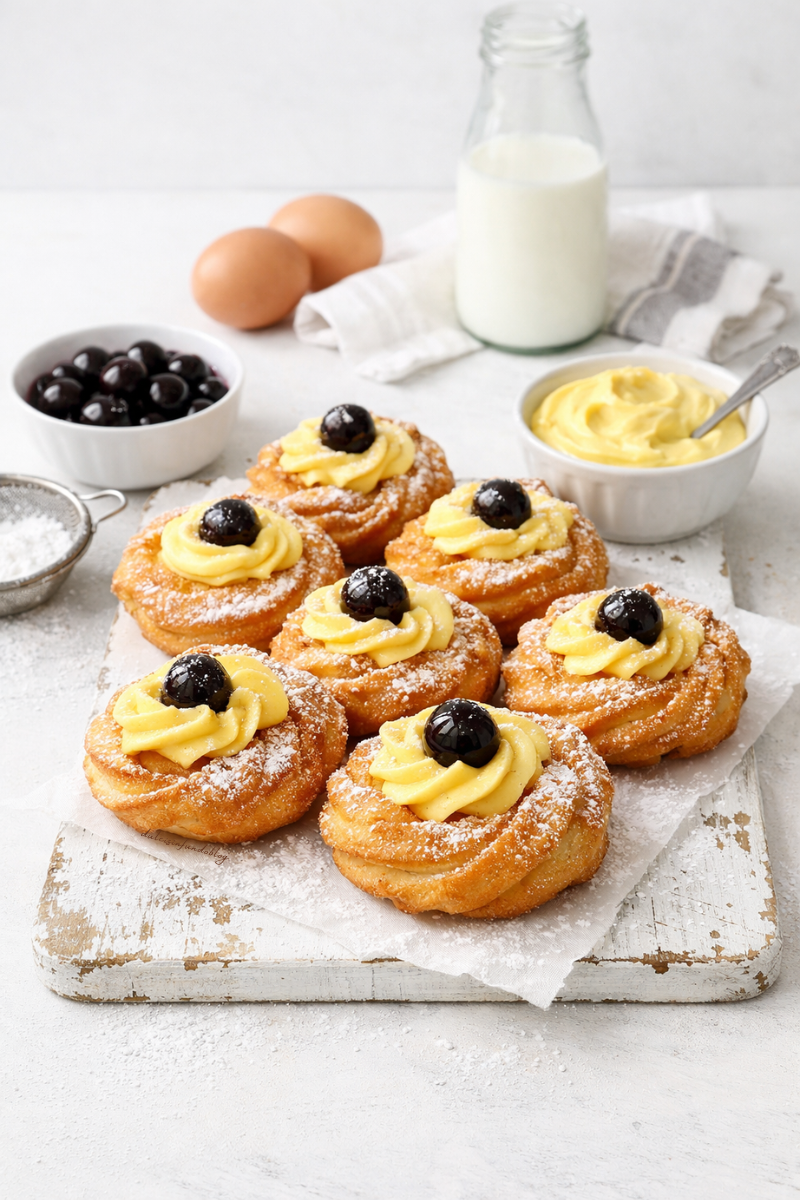 Zeppole di San Giuseppe fritte