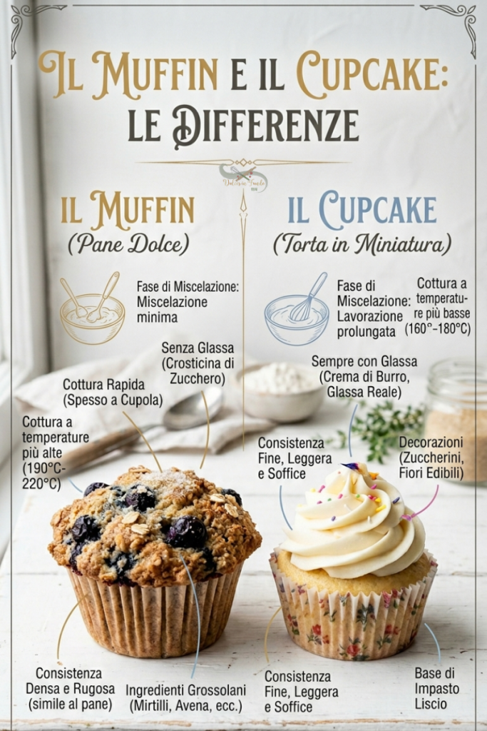 Differenza tra muffin e cupcake