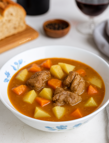Spezzatino di vitello con patate e carote
