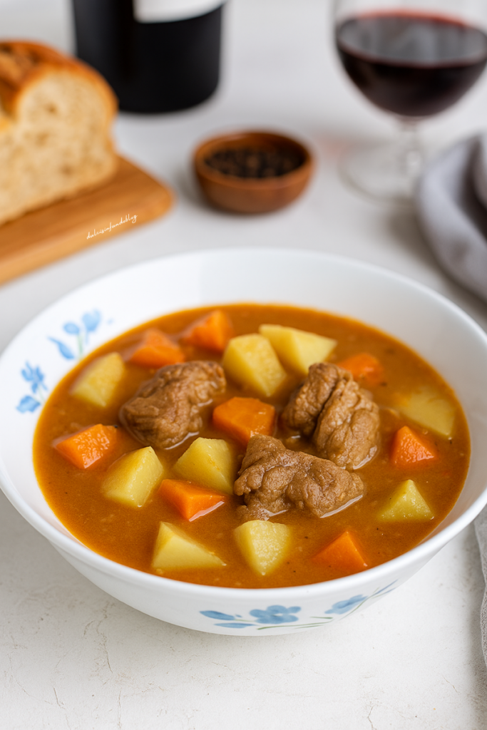 Spezzatino di vitello con patate e carote