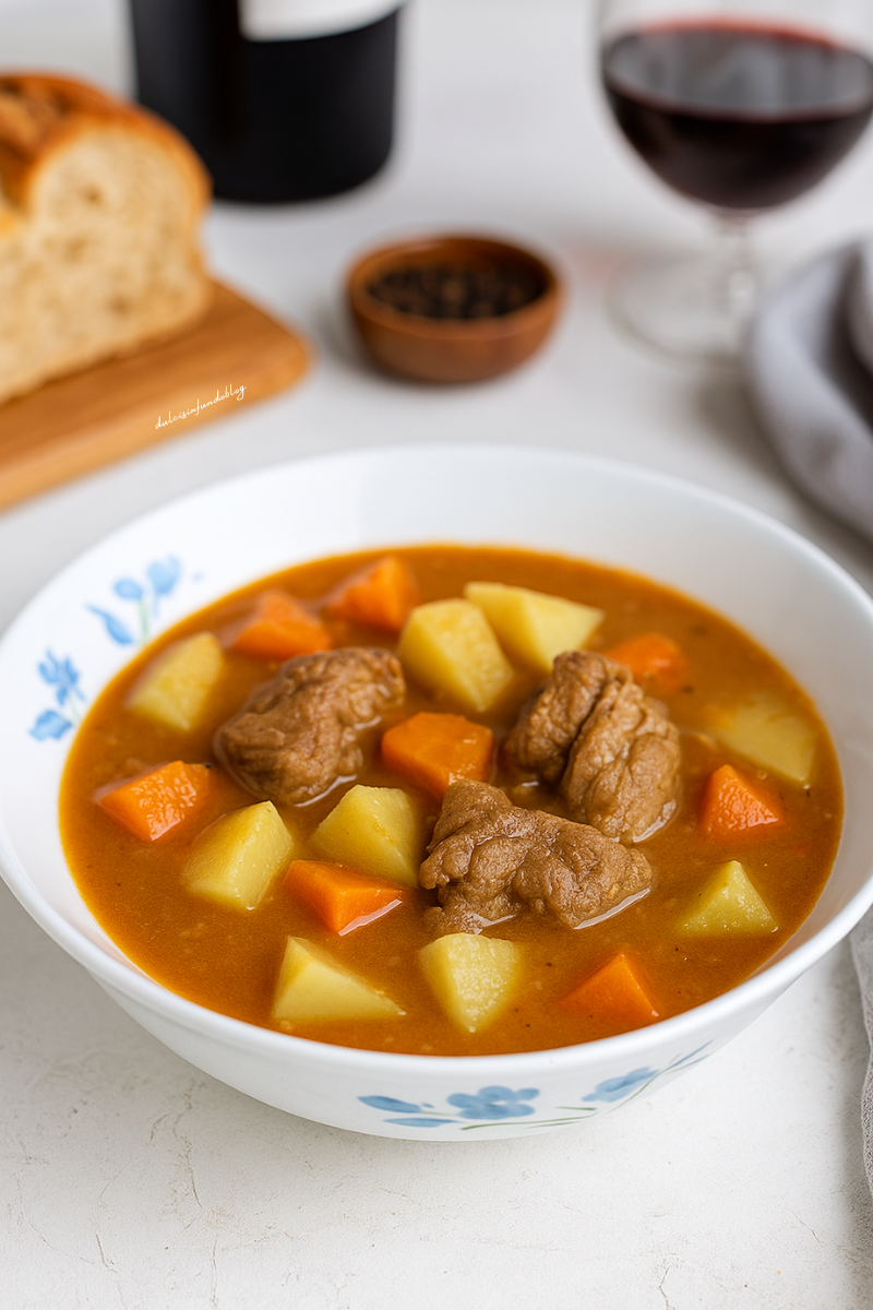 Spezzatino di vitello con patate e carote