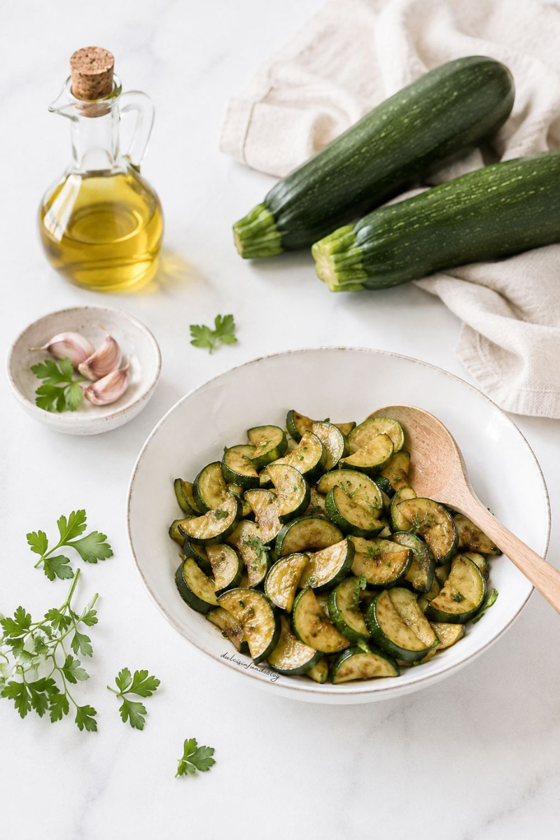 Contorno zucchine trifolate