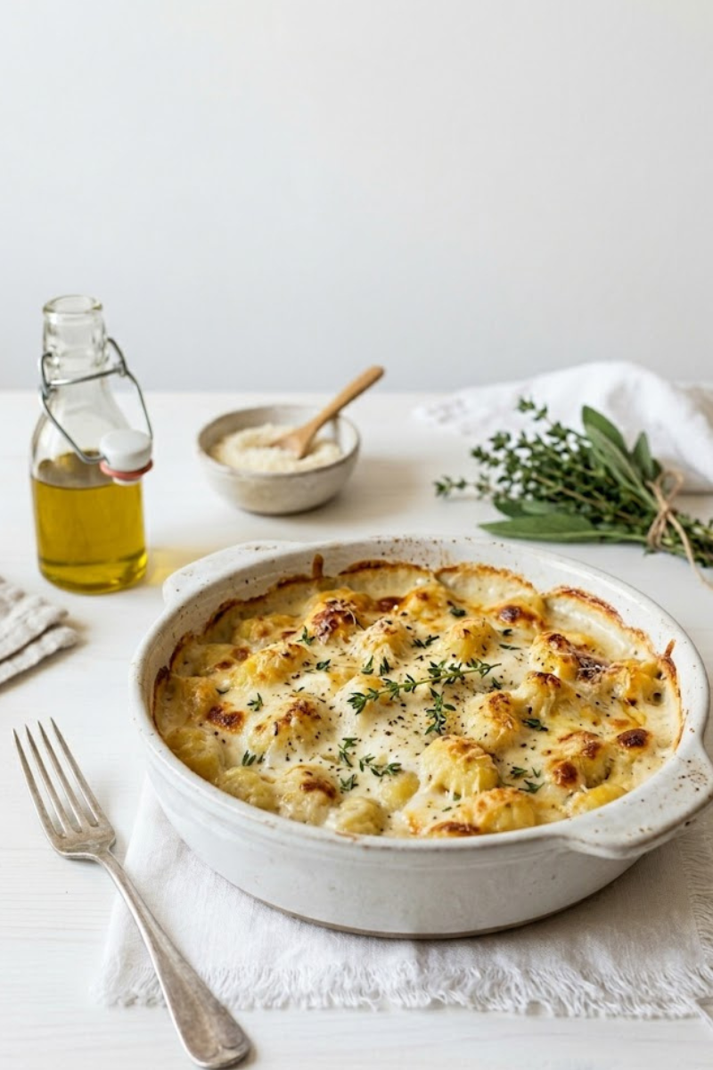 Gnocchi al Forno con Mozzarella