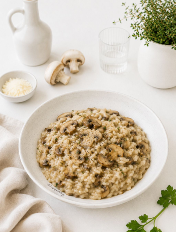 Risotto cremoso ai funghi