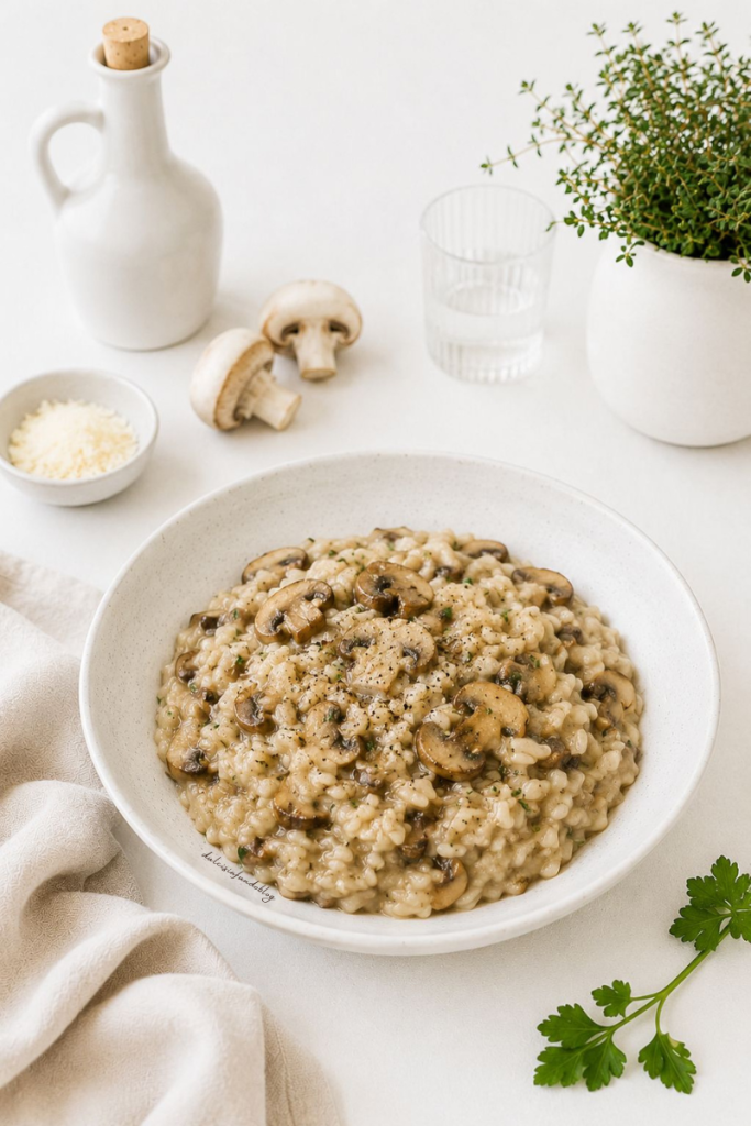 Risotto cremoso ai funghi