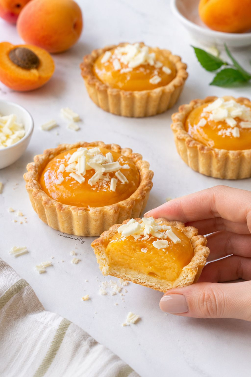Crostatine alla crema di albicocche
