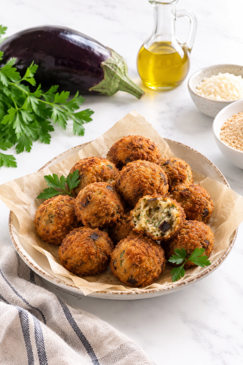 Polpette di melanzane fritte
