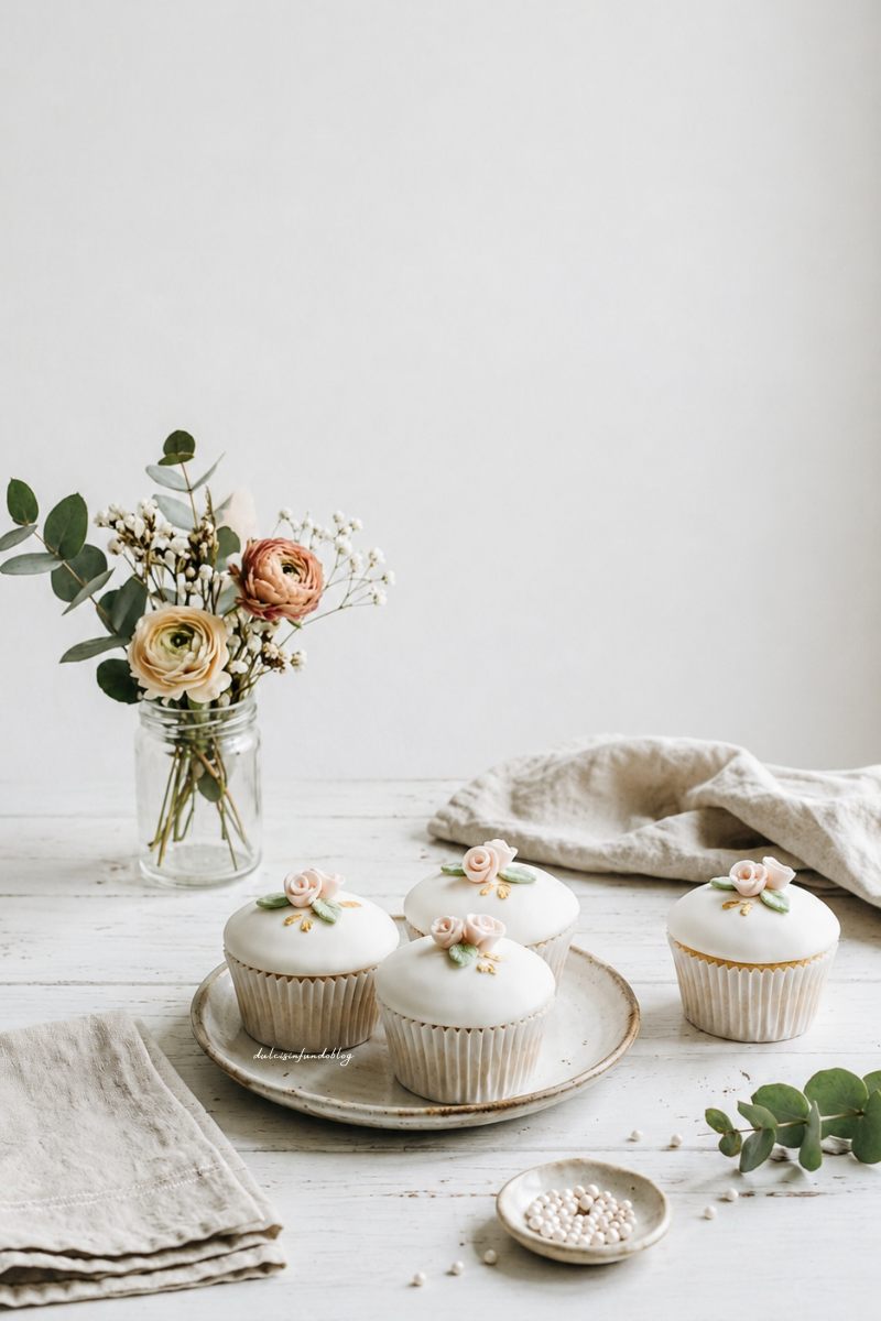 Cupcake ricoperti di pasta di zucchero