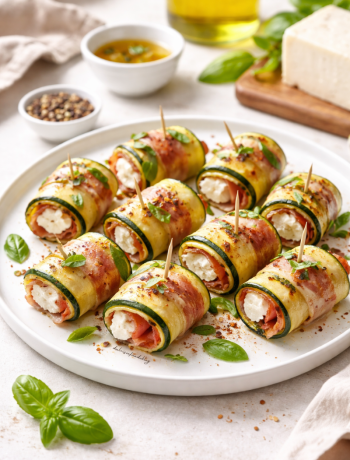 Involtini zucchina, speck e quartirolo