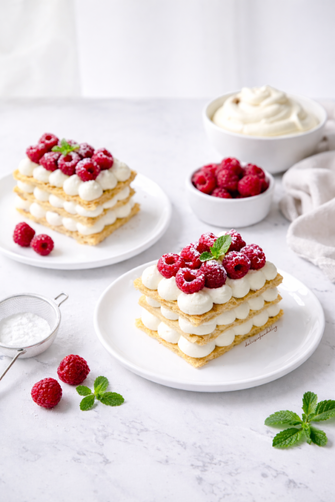 millefoglie con crema al mascarpone