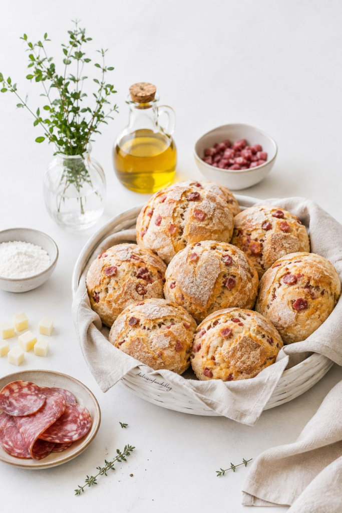 Panini rustici con salumi