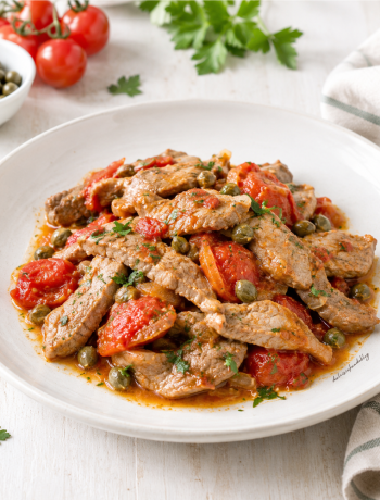 Straccetti di vitello alla pizzaiola