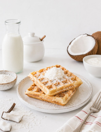 Waffle al cocco