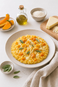 Risotto zucca e provola
