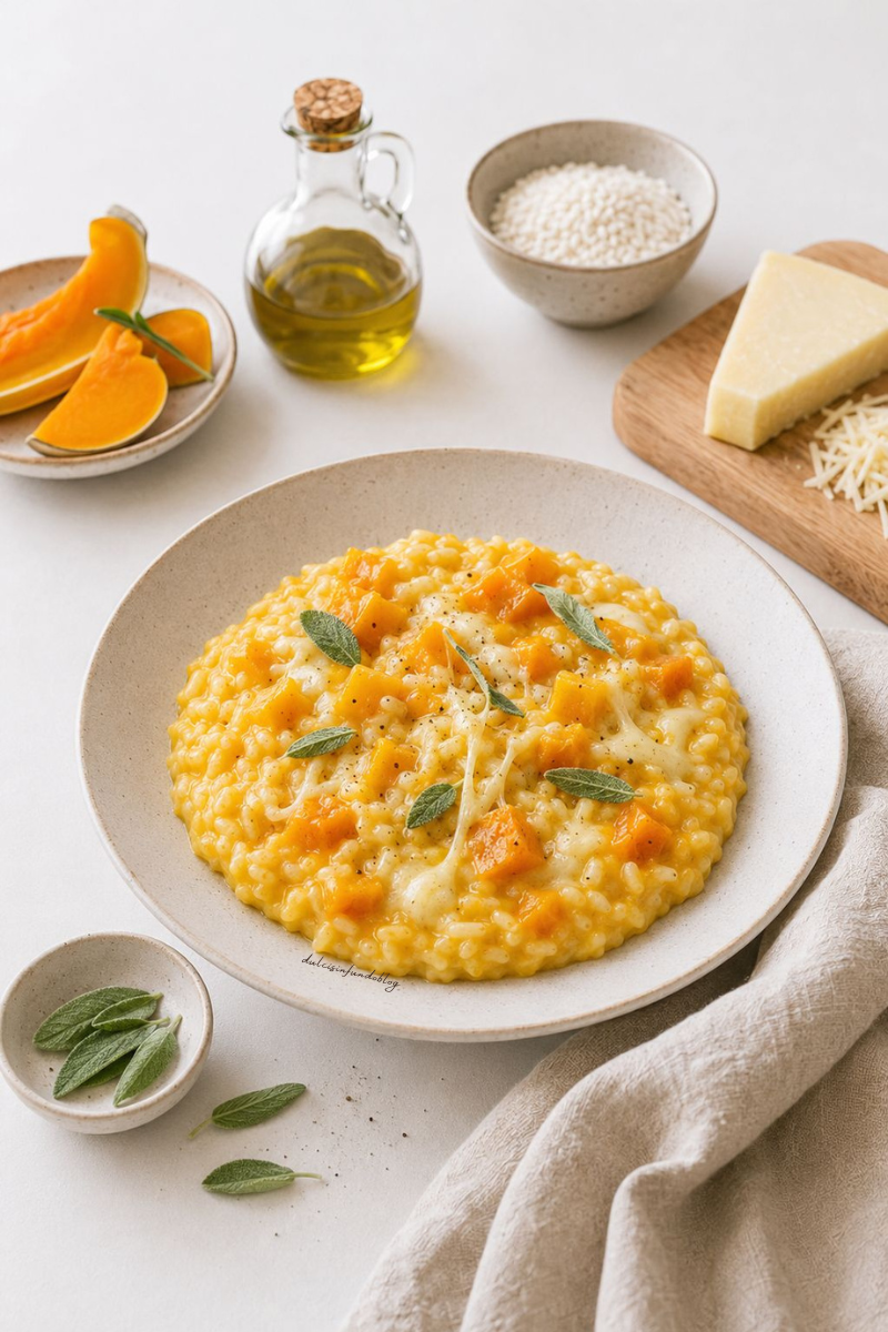 Risotto zucca e provola