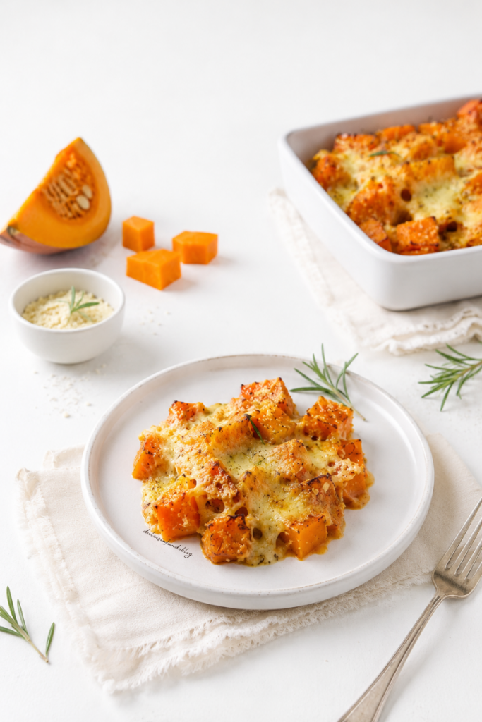 Zucca al rosmarino gratin