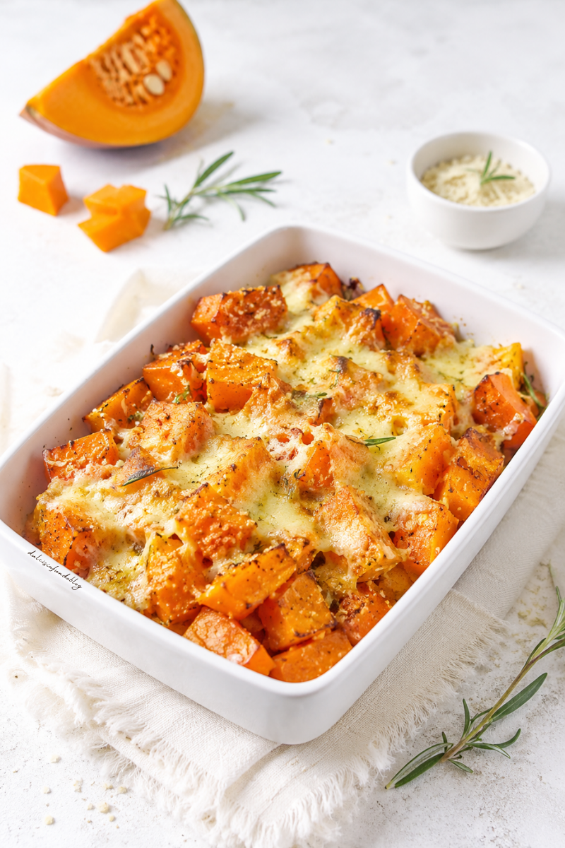 Zucca al rosmarino gratin