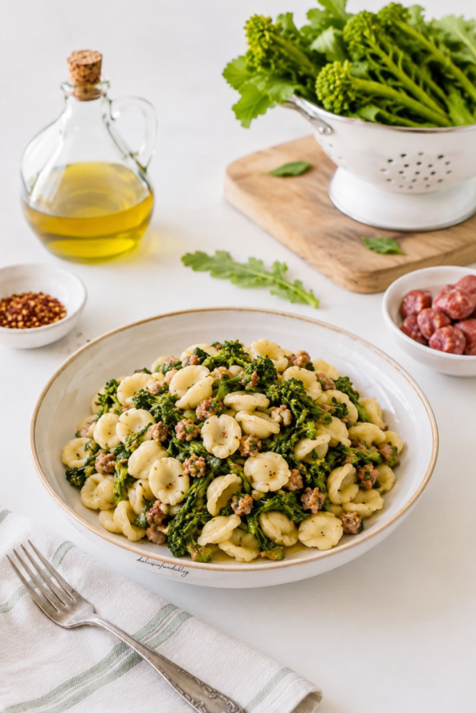 Orecchiette rape e salsiccia