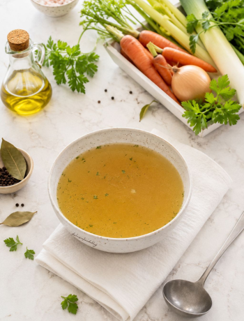 Brodo vegetale fatto in casa