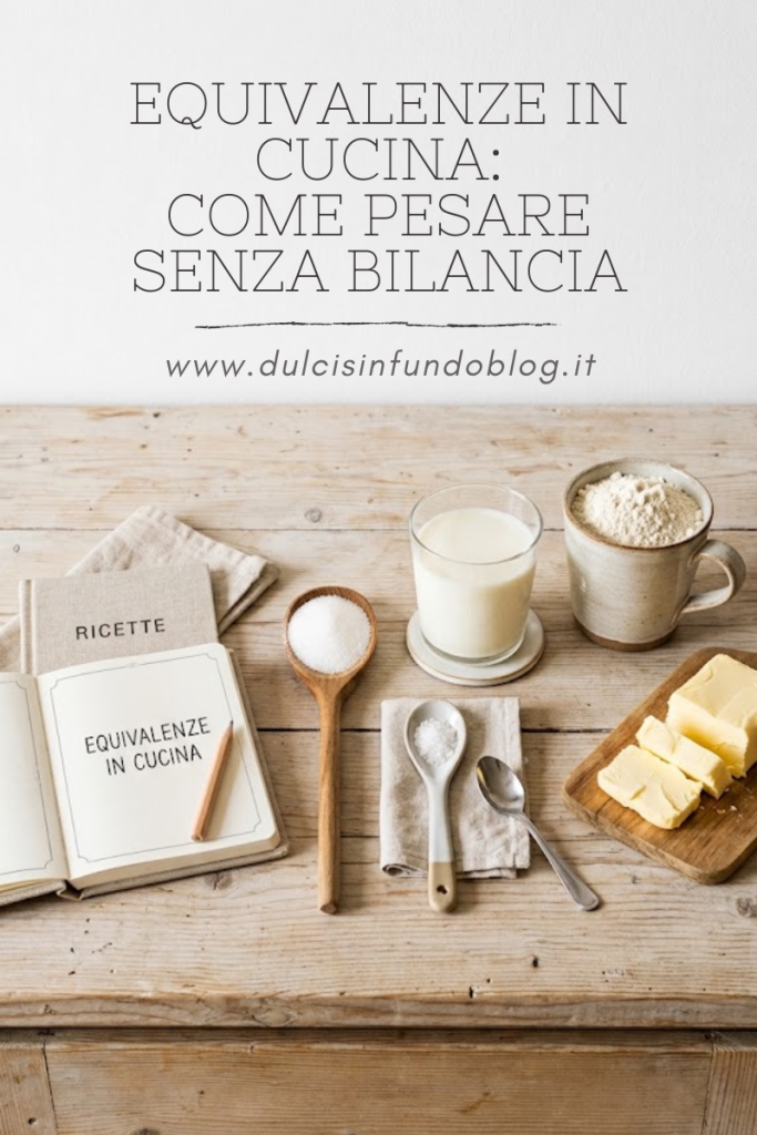 Equivalenze in cucina