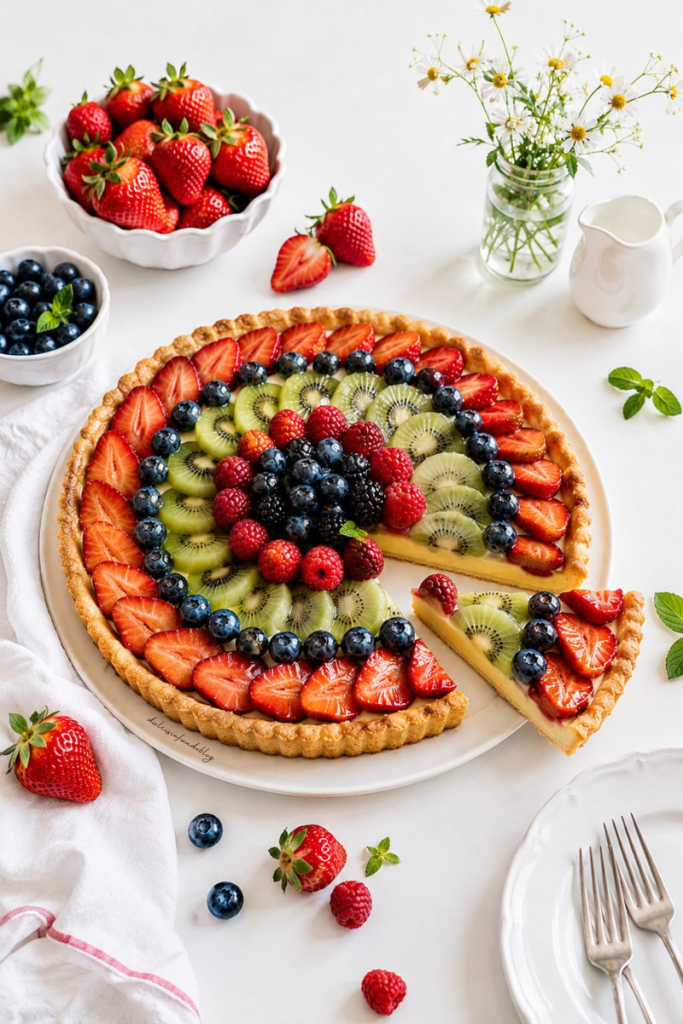 Crostata alla frutta con lemon curd