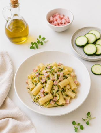 Pasta zucchine e prosciutto cotto