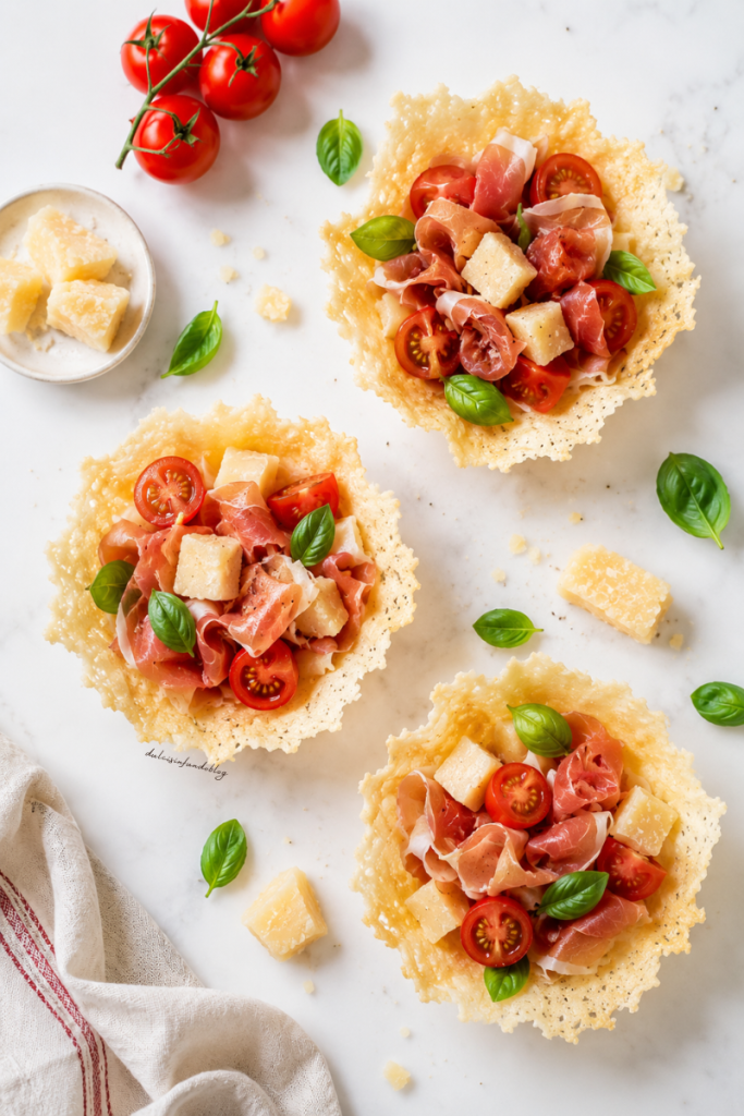 Insalata estiva in cialda croccante