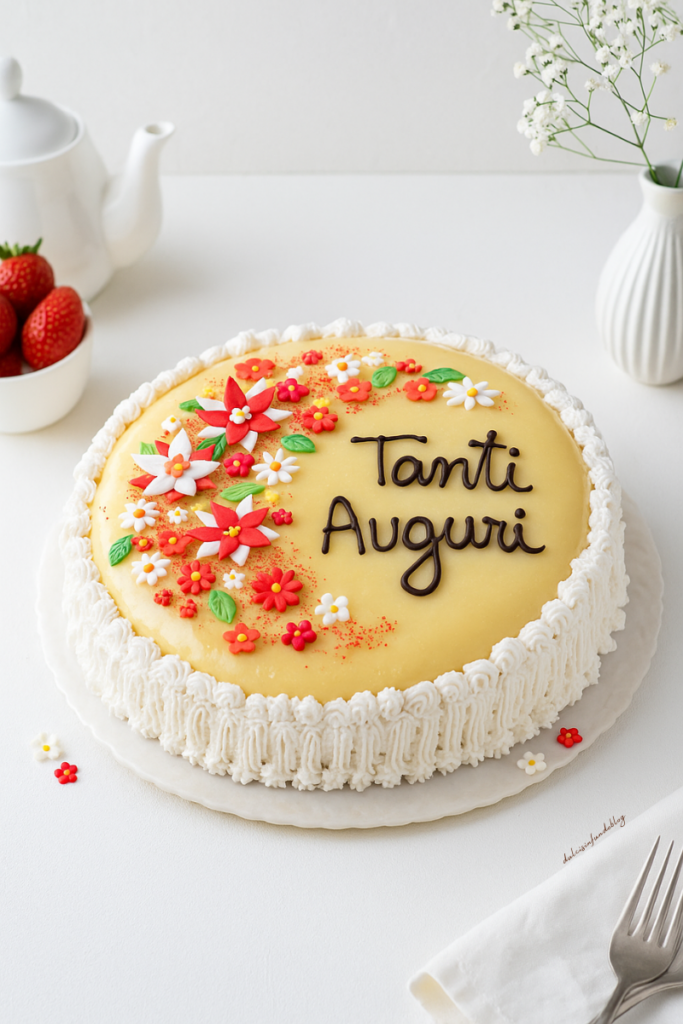 Torta cascata di fiori