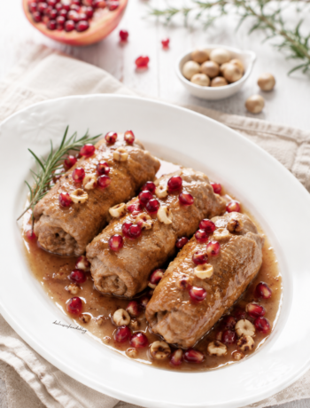 Involtini di vitello al melograno