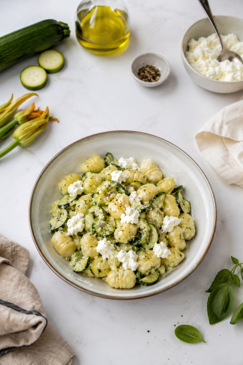 Gnocchi cremosi alle zucchine