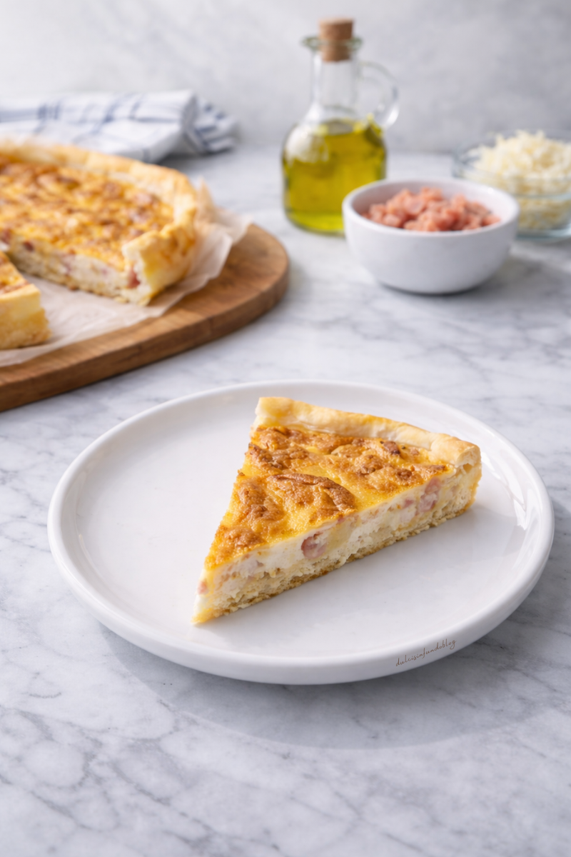 Quiche cotto e mozzarella