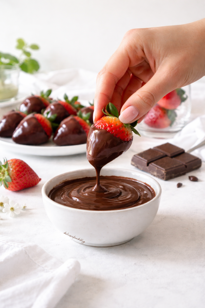Fragole glassate al cioccolato
