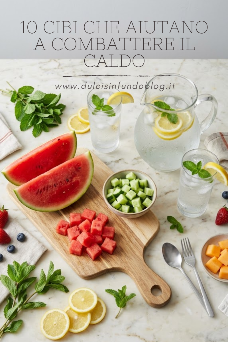 10 cibi che aiutano a combattere il caldo
