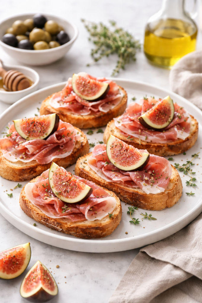 Antipasto di prosciutto crudo e fichi facile