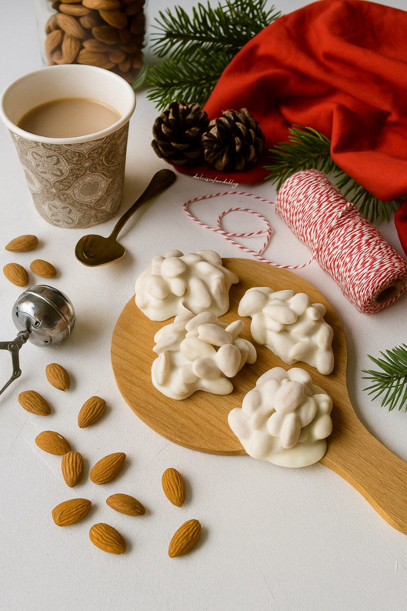Mandorle ricoperte al cioccolato bianco