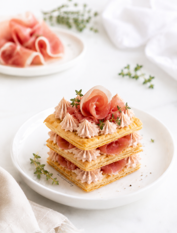 Millefoglie di prosciutto crudo