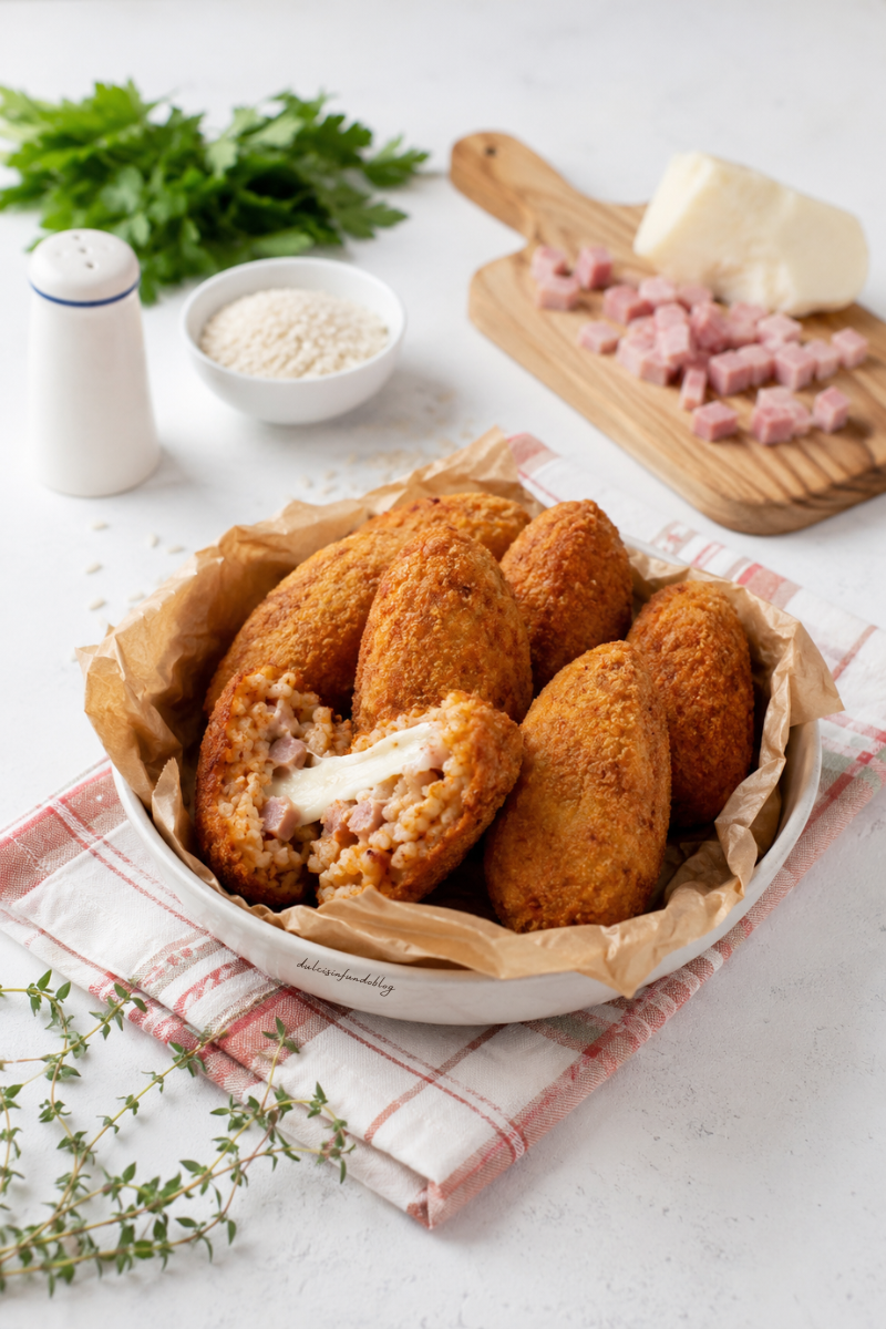Supplì con mozzarella