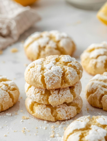 Crinkle cookies al limone