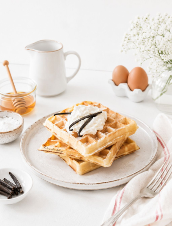 Waffle alla vaniglia
