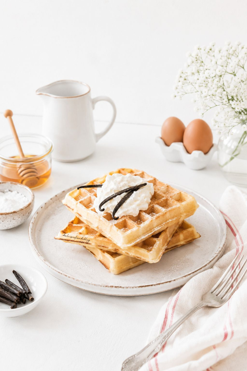 Waffle alla vaniglia
