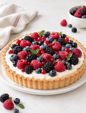 Crostata ai frutti di bosco e crema al mascarpone