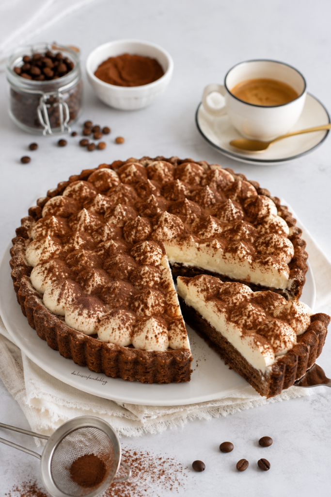 Crostata morbida al tiramisù
