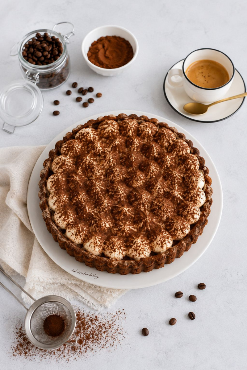 Crostata morbida al tiramisù