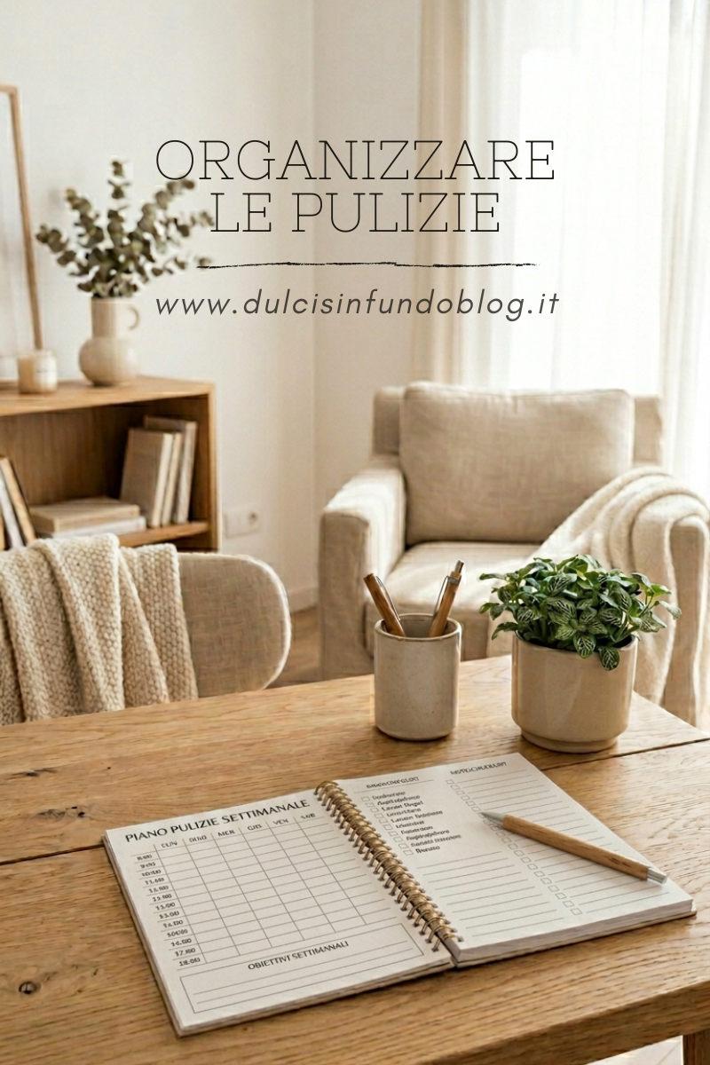 Organizzare le pulizie