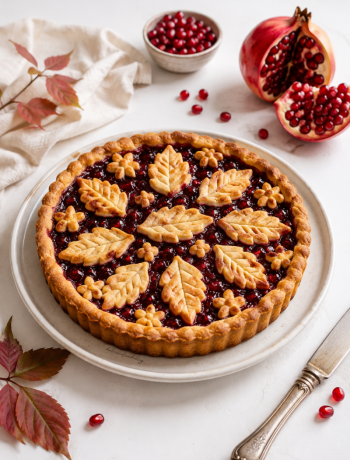 Crostata alla marmellata di melagrana