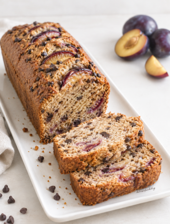 Plumcake con farina integrale e gocce di cioccolato