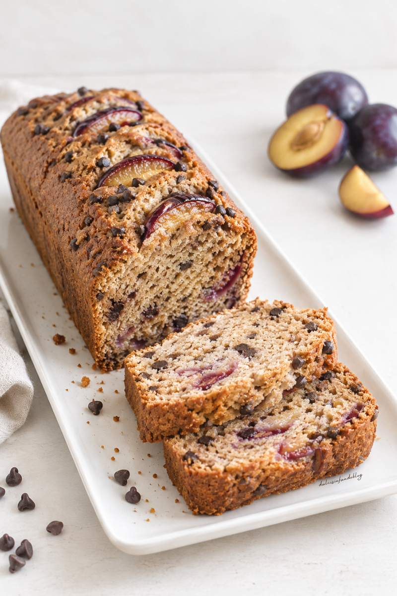 Plumcake con farina integrale e gocce di cioccolato