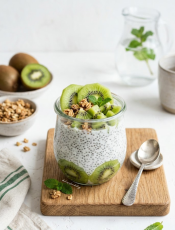 Chia pudding al kiwi