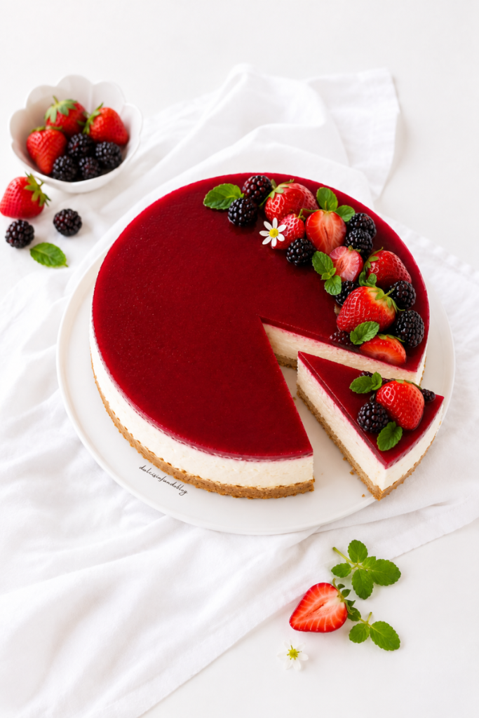Cheesecake ricotta e fragole