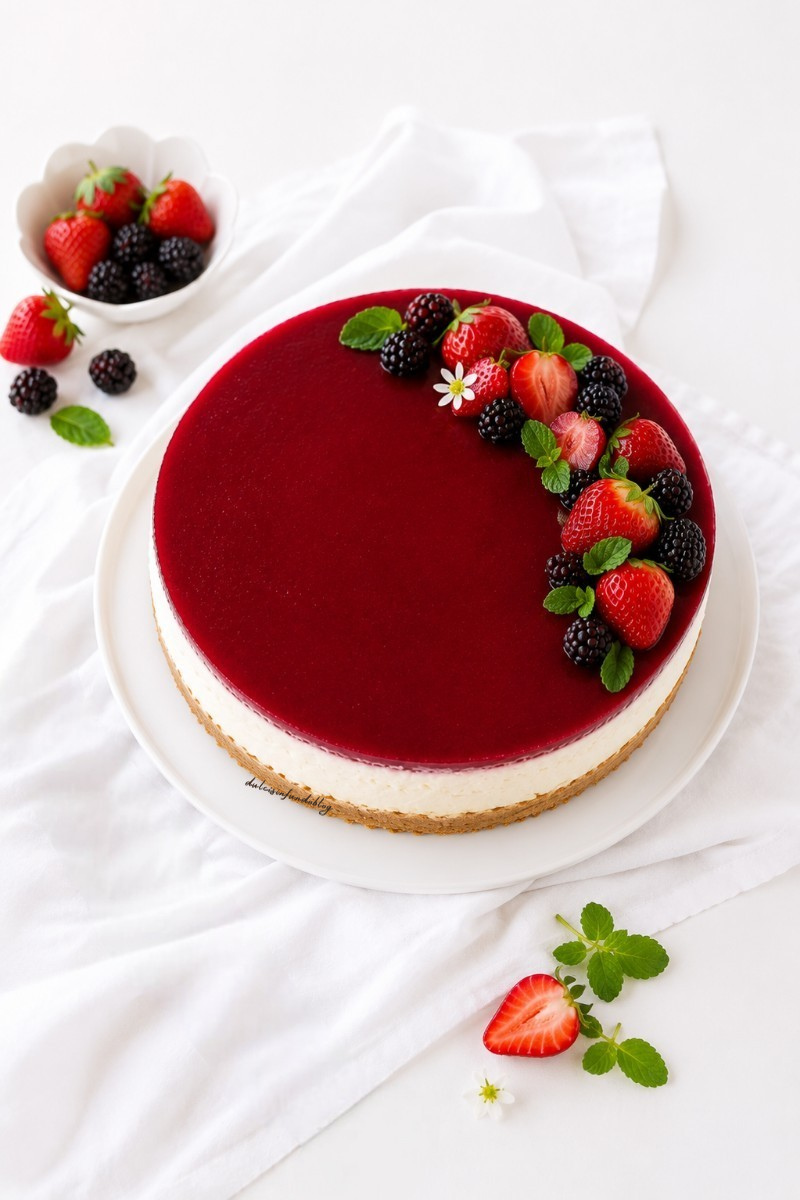 Cheesecake ricotta e fragole